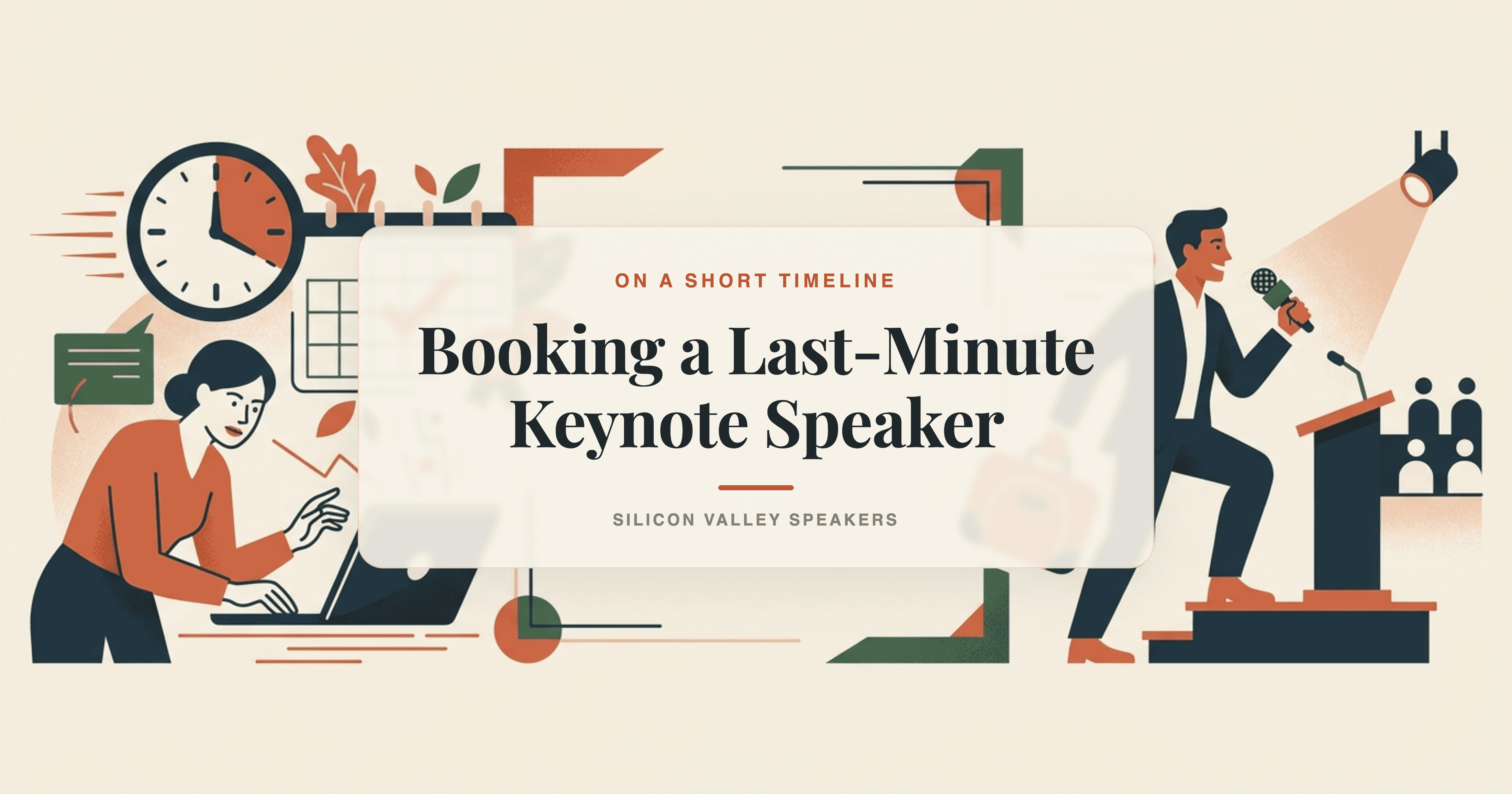 How to Book a Last-Minute Keynote Speaker